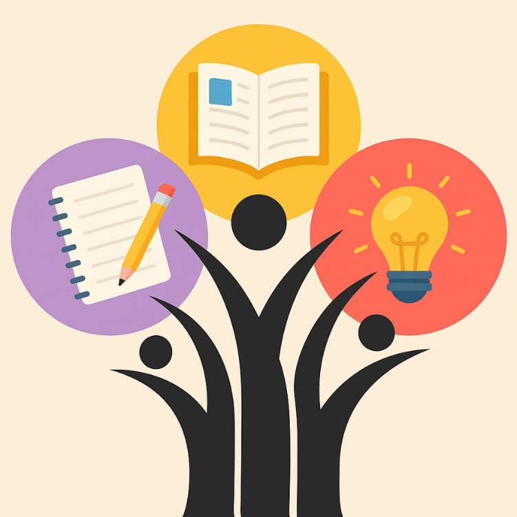 Dysphasie+ logo with books